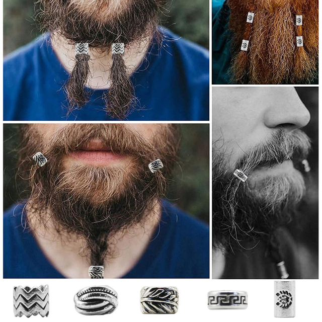 2pcs Viking Beard Loose Beads Spacer Beads Fit for Beards or Hair Braid  Dreadlocks Decorations Accessories Hair Tube Hair Rings - AliExpress